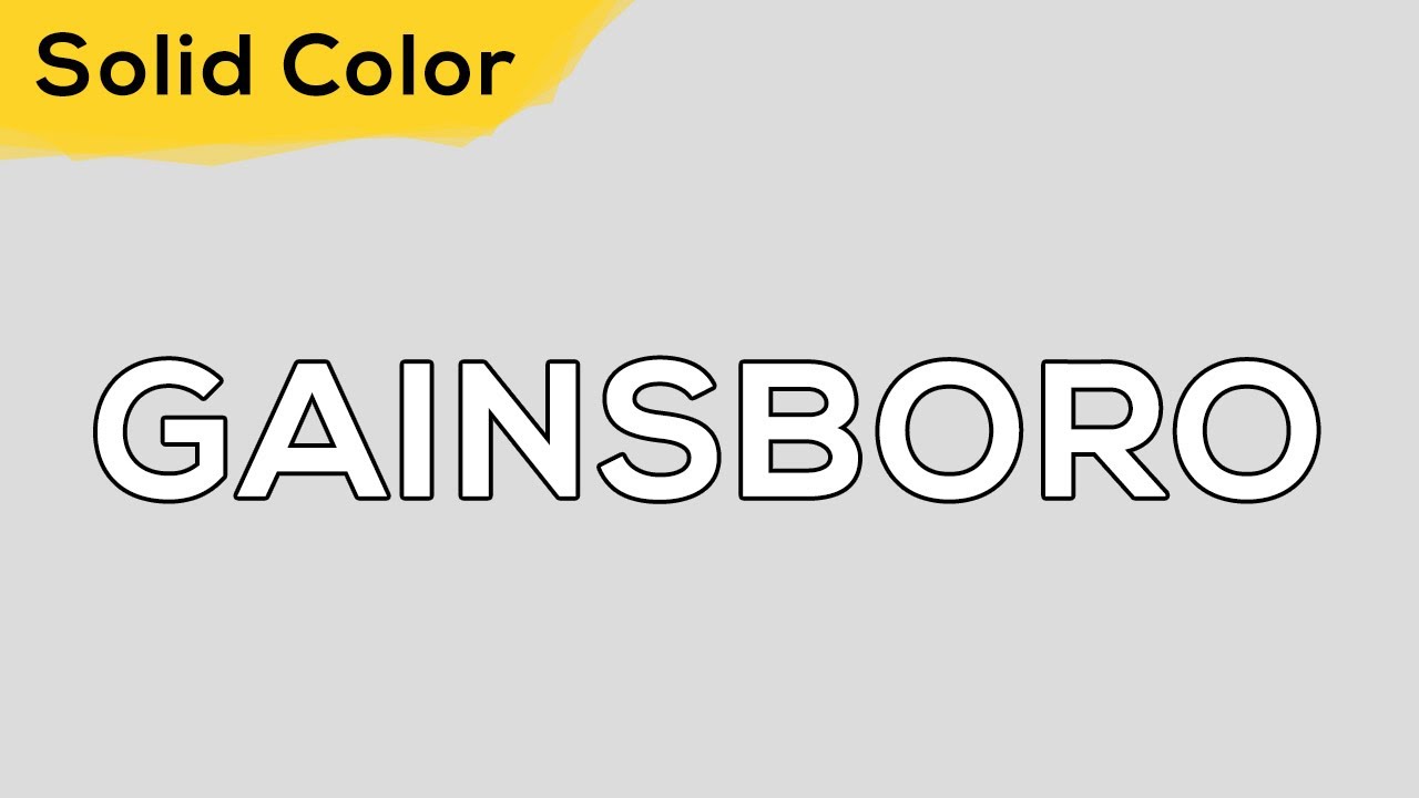 GAINSBORO – Solid Color Light 119 💡 illumination, ambient, monitor test, wallpaper . jomirife
