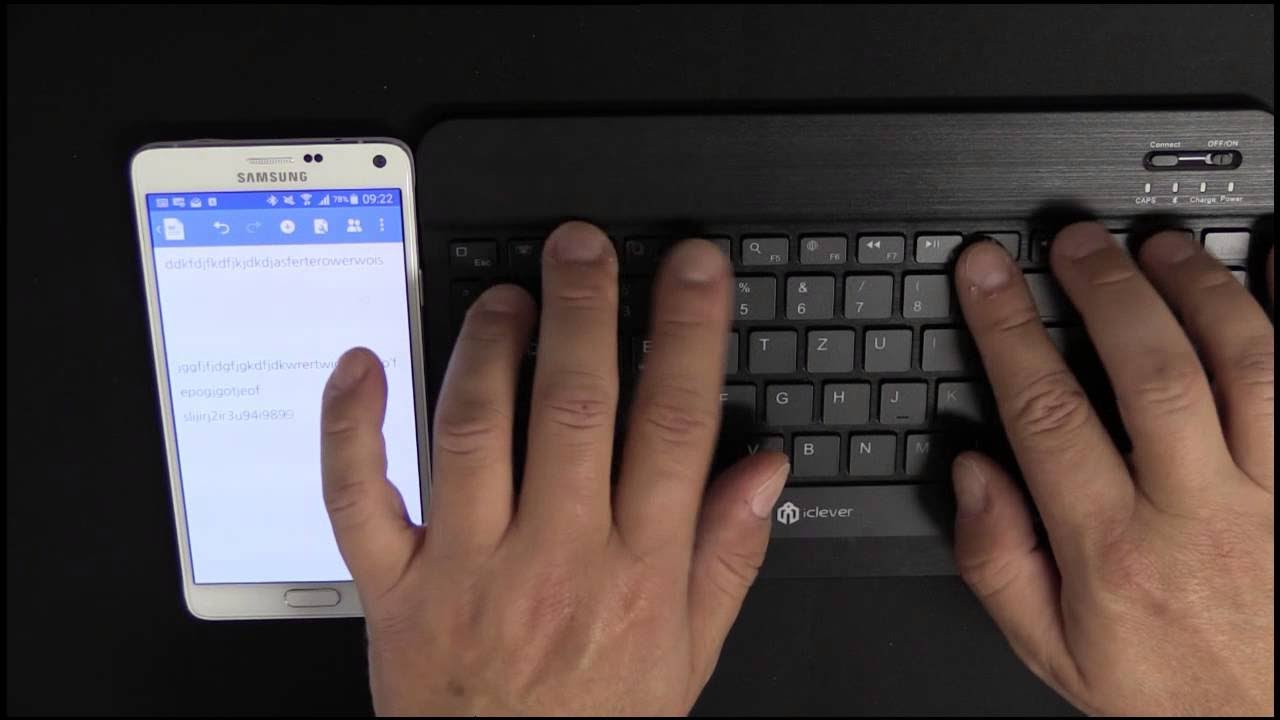 Bluetooth Tastatur QWERTZ   IOS, Android, windows   iClever IC BK04