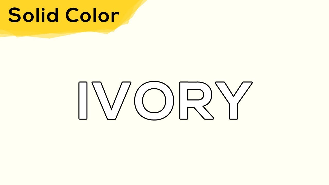 IVORY – Solid Color Light 114 💡 illumination, ambient, monitor test, wallpaper . jomirife