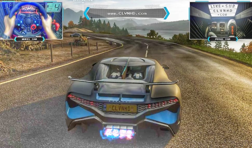 BUGATTI DIVO Unmarked Police Car Test Drive | Forza Horizon 4 Steering Wheel/Paddle Shifter Gameplay