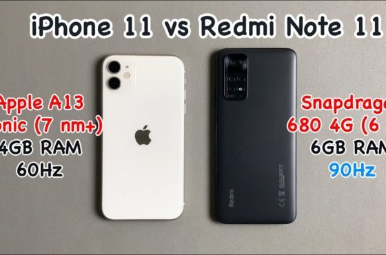 iPhone 11 vs Xiaomi Redmi Note 11 6GB RAM SPEED TEST